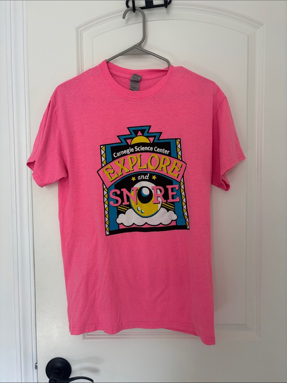 Carnegie Science Center 'Explore and Snore' Pink Graphic Tee